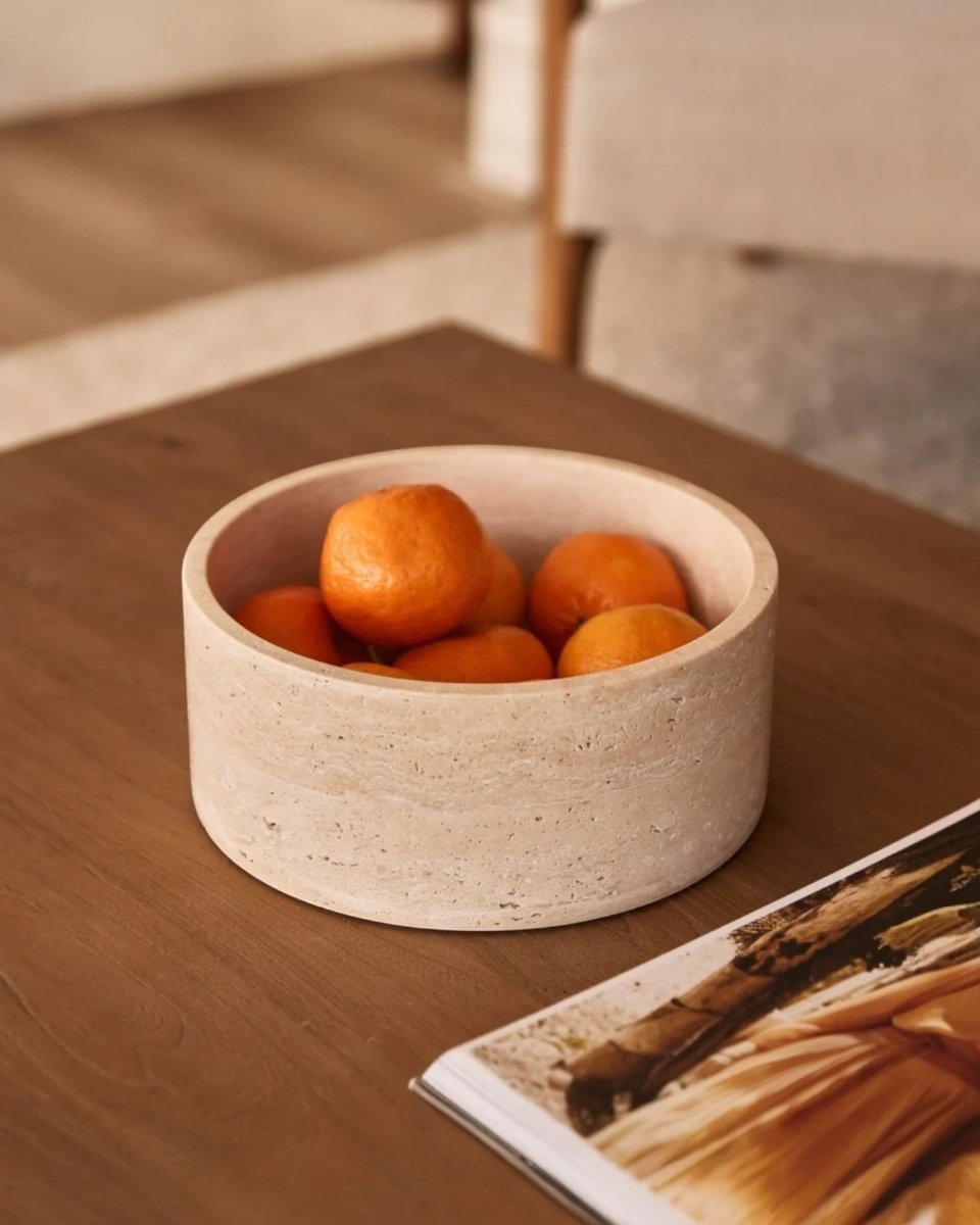 EternelDunes – Travertinskål – Beige - Lyvik