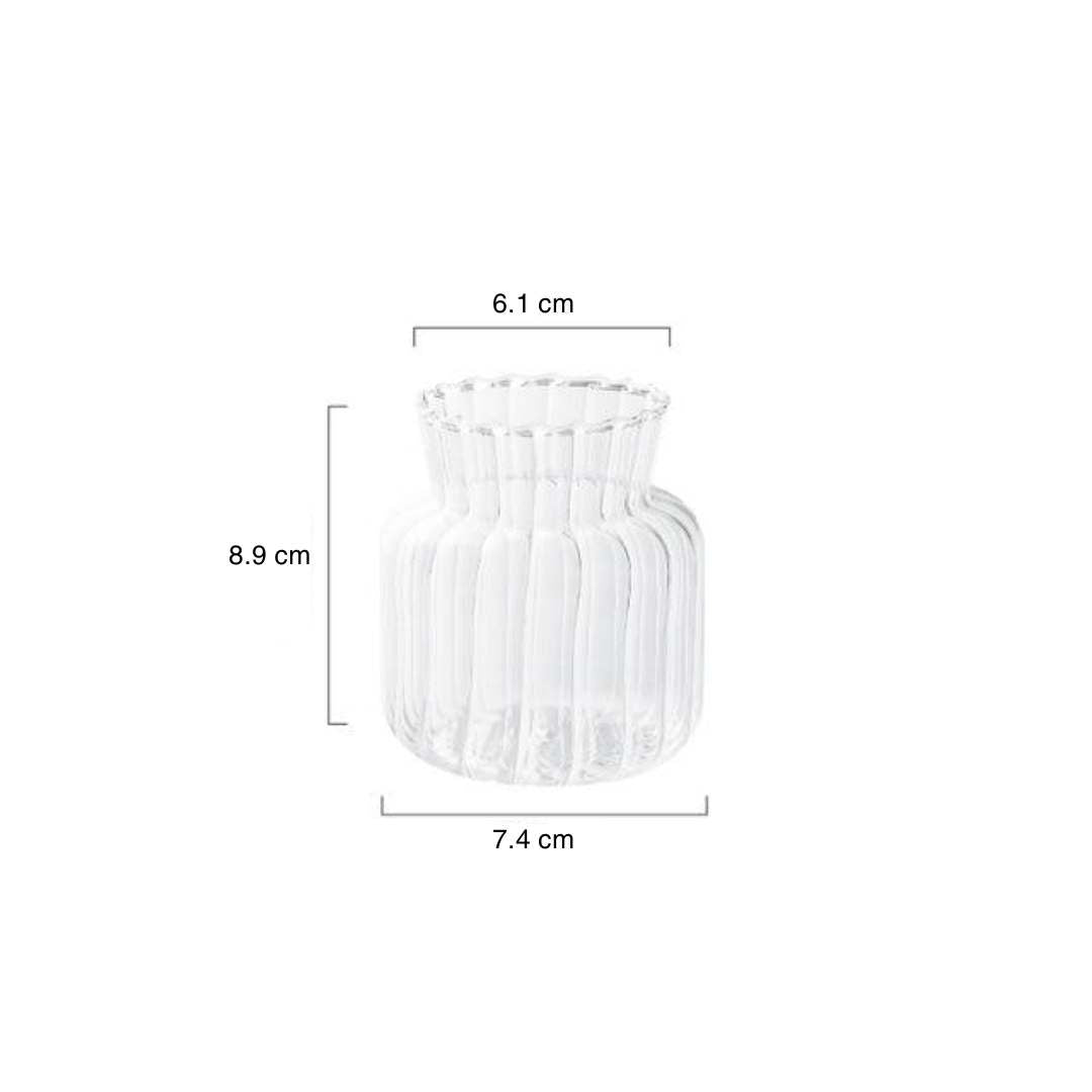VerdaVase – Blomst tekstur glas accenter vaser - Lyvik